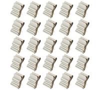 DRESSOOS Solar Panel Wire Clamps No Tools Required 50pcs Stainless Steel Cable Clips for Photovoltaic Cable Management Under Module Frame Outdoor