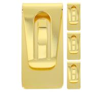 DRESSOOS Stainless Steel Money Clip Lightweight and Multipurpose Functionality 4pcs for Men Metal Credit Card Holder and Cash Clip, for Party Or Everyday Use