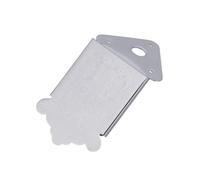 DRESSOOS String Mandolin Tailpiece with Removable Cover and Screws Chrome Plated Triangle Guitar Replacement Part with Decorative Flower Pattern Fits Loop-end Strings for Mandolin Makers