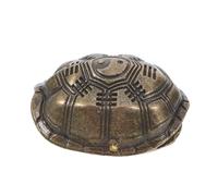 DRESSOOS Taoist Feng Shui Turtle Shell Divination Tool Mini Animal Figure Ornament with Coin for Wealth and Home Decor I Ching Inspired Portable Lucky Charm