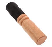 DRESSOOS Tibetan Singing Bowl Mallet Wooden Stick Handmade Peach Leather Wrap, Medium Size 13cm Sound Bowl Accessory for Meditation and Sound Healing