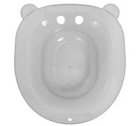 DRESSOOS Toilet Seat Sitz Bath: Transparent Bathing Accessories Bowl for Women and Elderly Care - Pregnancy Sitz Bath for Postpartum Recovery (Grey)