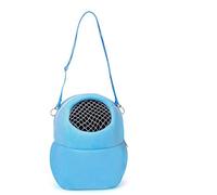 DRESSOOS Travel-friendly Pet Carrier Cotton Squirrel Nest Backpack Mesh Window Pet Supplies Easy to Use for Hamster Blue