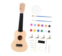 DRESSOOS Ukulele Diy Guitar Making Kit Wood Material Portable Design Boys and Girls Guitar Kit
