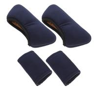 DRESSOOS Underarm Crutch Pads Handle Grip Cushions Set Anti-Slip Padded Crutch Accessories Blue Soft Foam Covers Mobility Aid Support Comfort