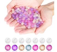 DRESSOOS UV Sensitive Color Change Beads 1000Pcs Plastic Multi Color Round Beads for Jewelry Making and Party Activities