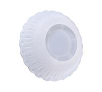 DRESSOOS Versatile White Silicone Snack Storage Plate Casting Tool and Crystal Epoxy Mold for DIY Making, Multi-Functional Fruit Plate Mold for Resin Art and Home Décor