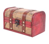 DRESSOOS Vintage Wooden Desktop Storage Box with Smooth and Delicate Edges, Multi-function Jewelry Container for Earrings and Accessories, Elegant Retro Style Organiser for Home Or Office