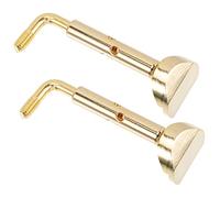 DRESSOOS Violin Chin Rest Screws 2pcs Metal Brass Fitting Screws for 3/4 4/4 Violin Chin Rest Clamp Replacement Parts Accessories for Musical Instrument