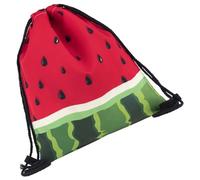 DRESSOOS Watermelon Printed Drawstring Bag 3D Digital Print Fruit Pattern Gym Sports Backpack Pouch for Travel Storage and ’ Mobile Phone Document Holder