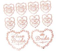 DRESSOOS Wedding Decorations 40pcs Bride Bridesmaid Temporary for Bachelorette Party Bridal Shower Favors