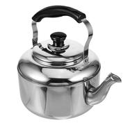 DRESSOOS Whistling Kettle for Induction Hob 4l Stainless Steel Tea Pot with Large Diameter Spout and Safe Reliable Water Heating, Classic Simple Design Stovetop Water Boiler for Kitchen Use