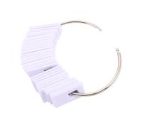 DRESSOOS White Human Hair Color Ring Metal Buckle for Convenient Color Testing and Quickopen Design, for Professionals and Clients at Home Or Salon Consultations