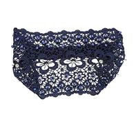 DRESSOOS Wide Hollow Lace Headband with Artificial Pearl Plum Blossom Design Non Slip Adjustable Hair Accessory for Women Elegant Bridal Headpiece Suitable for Weddings and Daily Wear