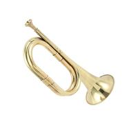 DRESSOOS Wind Instrument Bugle for Beginners Lightweight Copper Alloy Trumpet for Music Easy to Blow and Portable for Birthday and School Bands