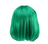DRESSOOS Women's Bob Wig Short Green Gradient Hair Heat-resistant Fiber Comfortable Reusable for Occasions