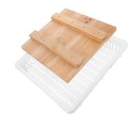 DRESSOOS Wood Cheese Press with Compact Design and Precise Pressing for Cheese and Tofu Making, Includes Mold and Basket, for Household and DIY Cheesemaking Beginners