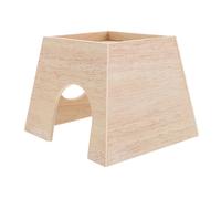 DRESSOOS Wooden Chicken Nest Small Pet House Rutin Chicken Incubation Box for Hamsters Rats Hedgehogs Durable Bite Resistant Fun Decor with DIY Options