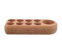 DRESSOOS Wooden Essential Oil Holder Organizer Rack Solid Wood Storage Shelf for Aromatherapy Bottles Nail Polish Bedroom Bathroom Office Display