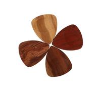 DRESSOOS Wooden Guitar Picks Boxed Folk Electric Stringed Instrument Accessories Plectrums for Acoustic Electric Guitar