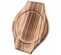 DRESSOOS Wooden Pot Mat Heat Resistant Placemat with Decorative Effect, Modern Simple Design for Kitchen Dining Table Use, Classic Colour Stone Bowl Mat with Elegant Heat Insulation