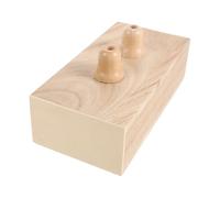 DRESSOOS Wooden Resonator Box for Tuning Forks, Dual Compartment Design with Accurate Sound Placement, Amplifies Vibrations, for Therapeutic Sessions and Classroom Use
