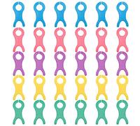 DRESSOOS Yarn Bobbin Winder Large Yarn Bobbin Tool Assorted Color 30pcs with Serving Life Fix Separately for Sewing and Weaving for Knitting and Cross