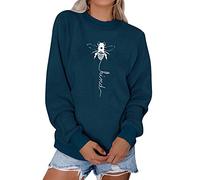 Dresswel Women Bee Kind Sweatshirt Pullover Round Long Sleeve Tops Shirts Jumpers Blouse