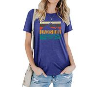 Dresswel Women Jack's Bar Virgin River Vintage T-Shirt Crew Neck Short Sleeve Retro Graphic Print Tee Tops
