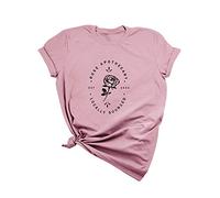 Dresswel Women Rose Apothecary T-Shirt Funny Graqphic Print Tees Shirts Short Sleeve Summer Tops