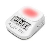 dretec pomodoro Timer, Productivity for Studying, Large Button, Interval,White