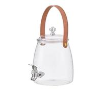 Dreuhuing Beverage Dispenser with Spigot, Refrigerator Drink Dispenser with Spigot, Anti-Blocking Large Capacity Juice Jugs Tea Pitcher for Bar Camping Kitchen Outdoor Travel Table Picnic Home