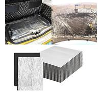 Dreuhuing Car Sound Deadening Mat | Car Heat Shield Sound Dampening Mat,Muffler Adhesive Panels for Trunk SUV Sedans Engine Exhaust System Floor Wheel Arches Hood Firewall