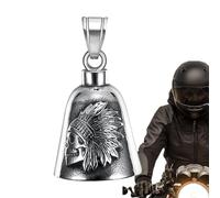 Dreuhuing Motorcycle Hung Bell, Hung Biker Riding Bell Keyring, Stainless Steel Motorcycle Bells for Husband Cycles Motorcycle