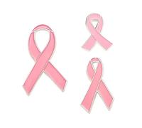 Dreuyet 3 Pcs Awareness Ribbon Brooch Pins Set Cause Awareness Enamel Lapel Pin Prevention and Awareness Ribbon Pin Jewelry Leukemia Multiple Sclerosis Lymphoma Awareness Breast Cancer Awareness