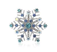 Dreuyet Christmas Brooch Pins for Women Crystal Christmas Tree Bell Snowflake Lollipop Reindeer Enamel Brooches Holiday Party Gift, M, Zinc, cubic zirconia