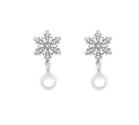 Dreuyet Christmas Dangle Stud Earrings for Women Enamel Crystal Christma Tree Bell BowIknot Milu Deer Lollipop Cane Costume Jewelry Holiday Party, L, Plastic, No Gemstone