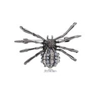 Dreuyet Halloween Brooch Pin for Women Ladies Rhinestone Crystal Ghost Bat Spider Pumpkin Witch Hat Skull Cat Brooch Lapel Pins Cute Holiday Halloween Jewelry Hat Bag Suit Dress Accessories, Middle