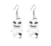 Dreuyet Halloween Earrings Spooky Green Spectre Before Christmas Earrings for Women CuteHocus Pocus Party Favors Jewelry Gifts Holiday Accessories, Middle, Metal Enamel, No Gemstone