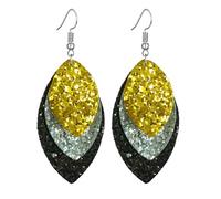 Dreuyet Happy New Year Earring for Women Acrylic Shiny Happy New Year Earrings Lightweight Glitter Cheers to the New Year Champagne Earrings Xmas New Year’s Eve Earrings Holiday Party Jewelry, Middle
