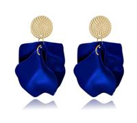 Dreuyet Rose Petal Dangle Earrings for Women Elegant Boho Statement Floral Tassel Earrings Acrylic Tiered Matte Flower Earrings Exaggerated Petal Tassel Earrings Flower Earrings, Acrylic