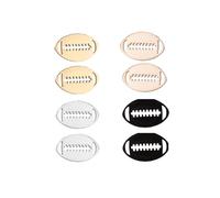 Dreuyet Stainless Steel Volleyball/Football/Baseball/Rugby Stud Earrings Set for Women Men Tiny Silver Gold Black Plated Sport Ball Studs Earrings Small Sleeper Cartilage Piercing Sport Studs Creative