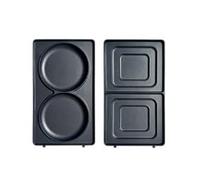 Drew&Cole 5 Minute CleverChef Deluxe - Pancake and Toastie Plate Set - Non-Stick Ceramic Plates