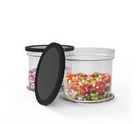 Drew&Cole 5 Second Clever Chop - Additional Storage Bowls with Airtight Lids (2 pack)