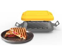 Drew&Cole Clever Micro Toastie Maker - Extra Crispy Toastie, Panini, Sandwiches, Compact & Dishwasher Safe
