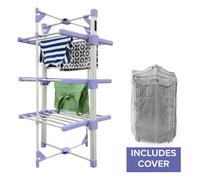 Drew & Cole Drew&cole Speedi Dry Tower Compact 3 Tier Heated Airer With Bonus Insulating Cover