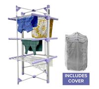 Drew & Cole Drew&cole Speedi Dry Tower Xl 3 Tier Heated Airer With Bonus Insulating Cover