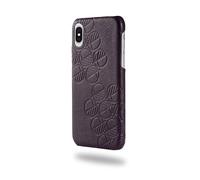 Drew Lennox "Assured iPhone X and iPhone XS Phone Back Cover Case in Great British Leather- Majestic Purple