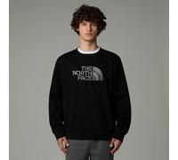Drew Peak Logo Sweatshirt in Cotton Mix with Crew Neck Black