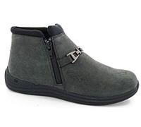 Drew Women's Blossom Boot, Black Foil Metallic Leather, 5 UK Wide